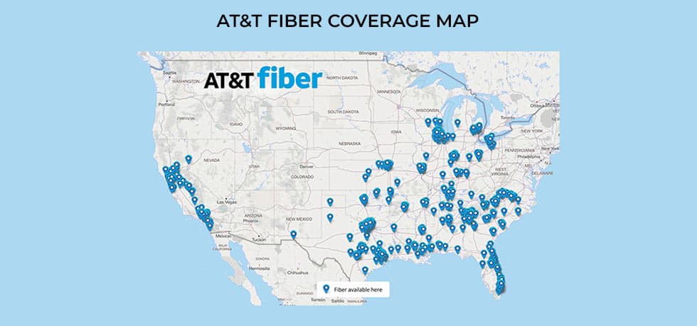 ATT Fiber Coverage Map
