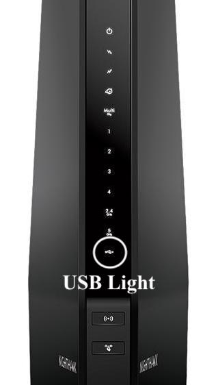 USB Light on Spectrum Modem