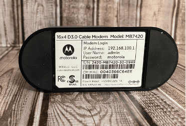Motorola MB7420 Label