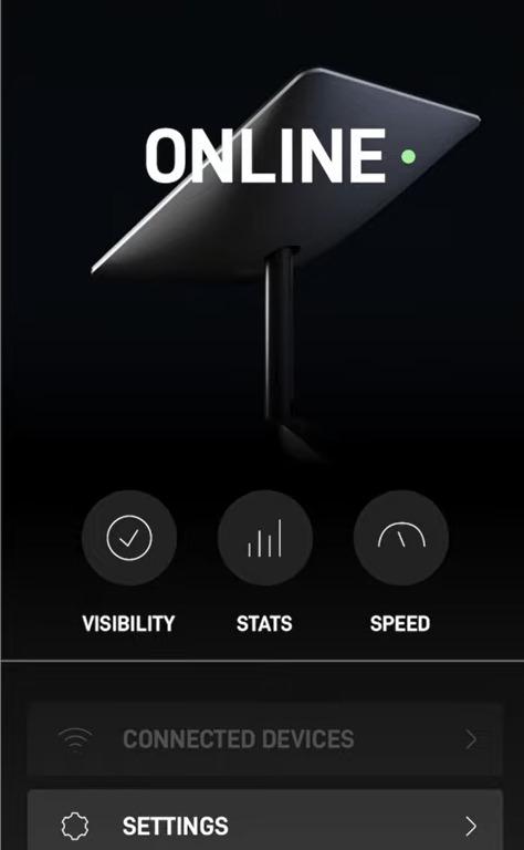 Starlink App on mobile