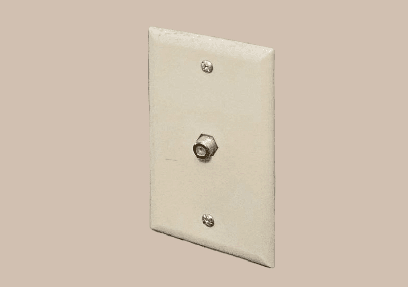 Coaxial wall outlet
