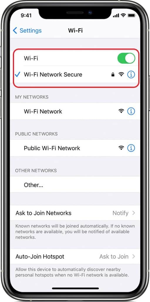 Connect to WiFi on phone