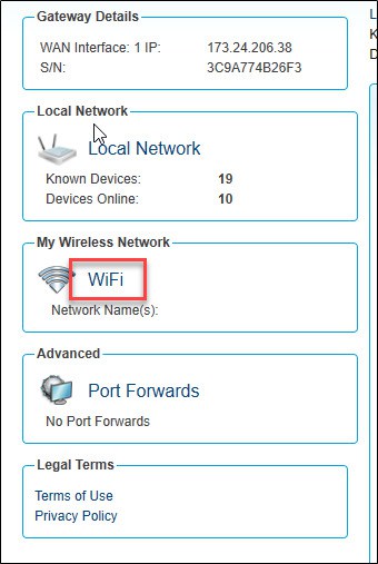 Connect to the Wifi