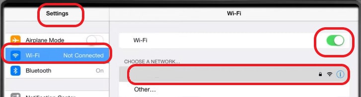 Connect to WiFi on device
