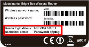 Router credential details