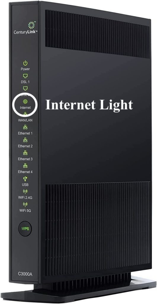 CenturyLink Tower Modem Internet Light