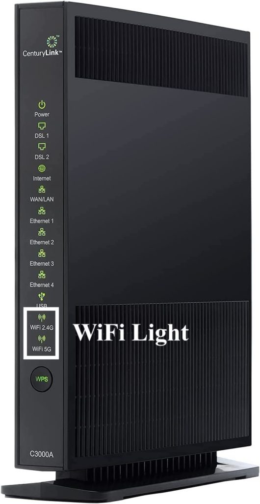 CenturyLink Tower Modem WiFi Light
