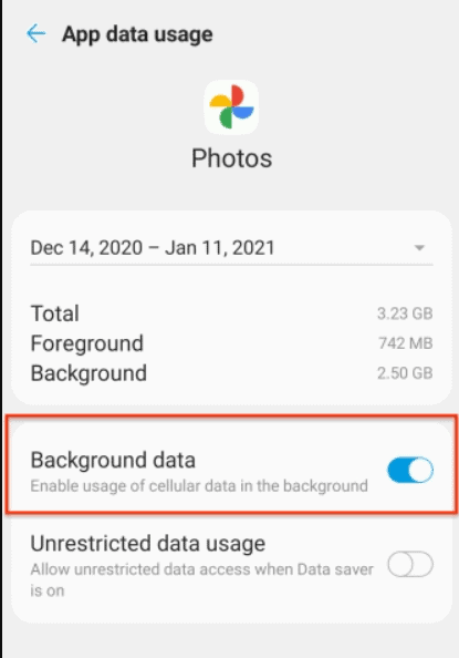 Clear background apps data for Android