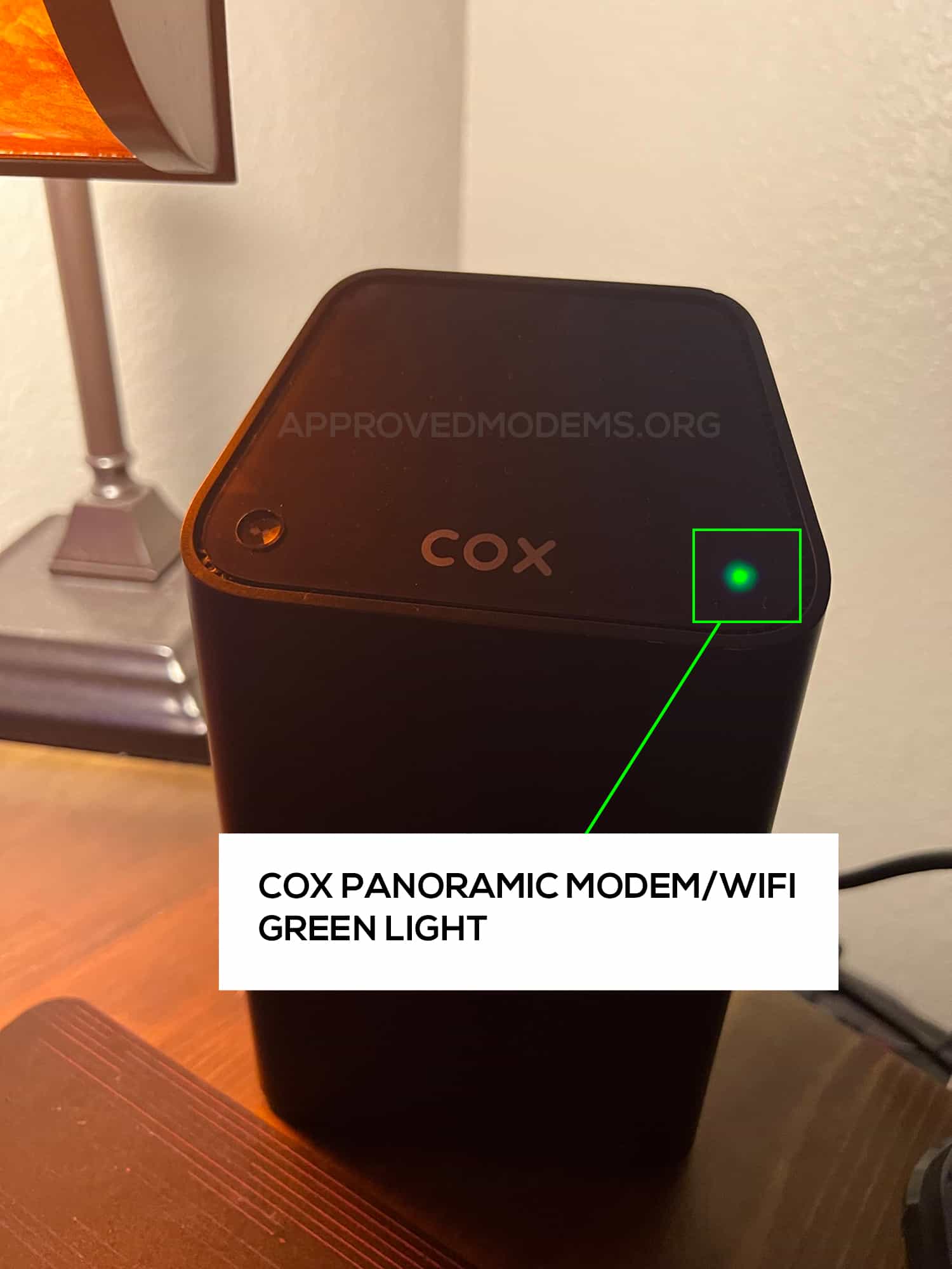 Cox Panoramic WiFi Green Light