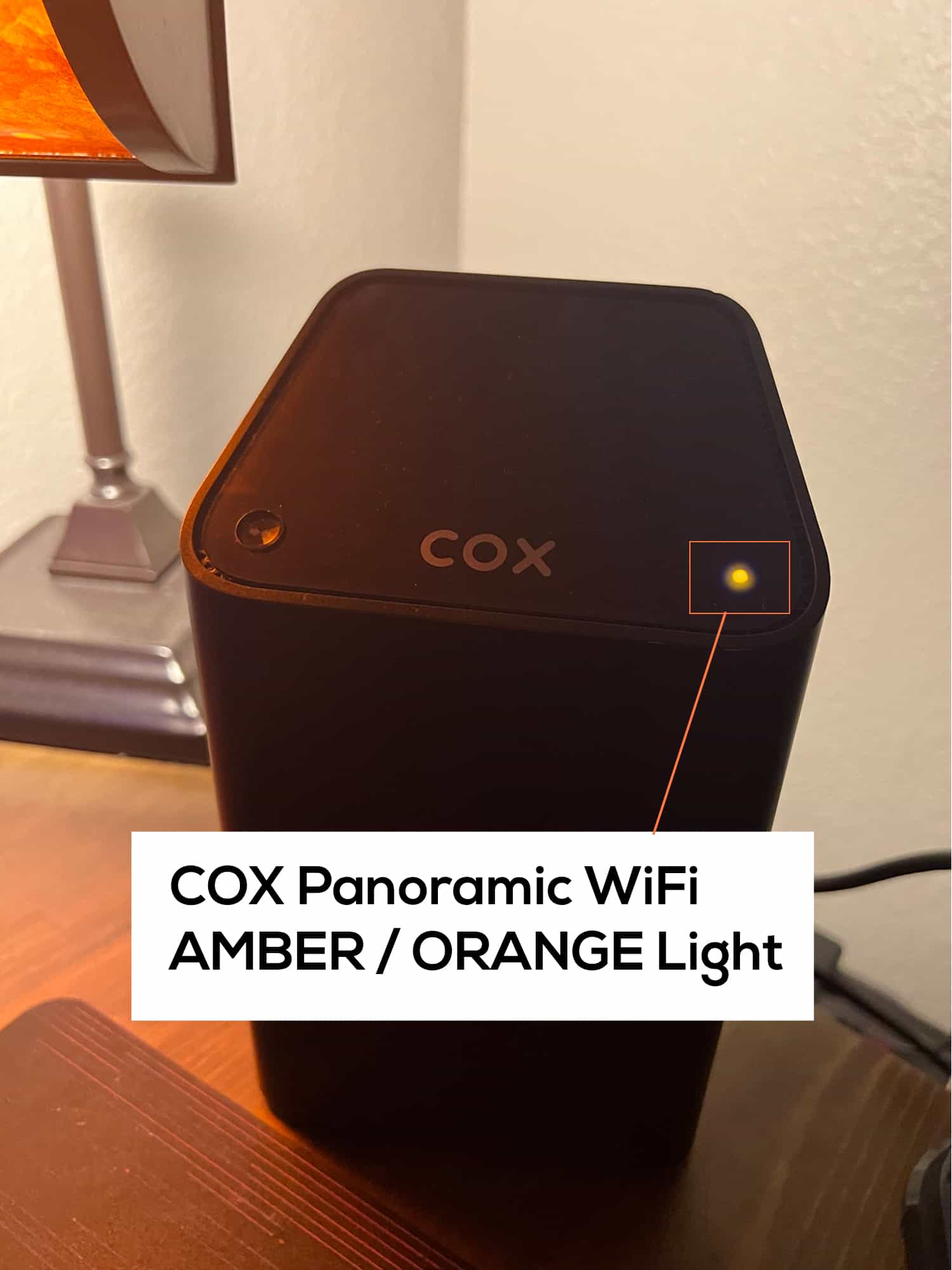 Cox Panoramic WiFi Orange:Amber Light