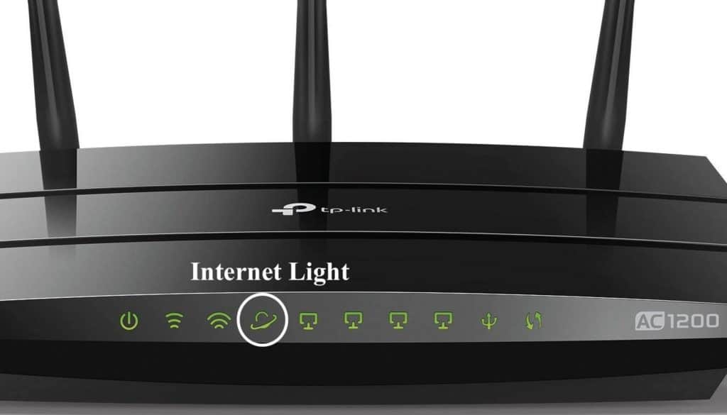 Internet Light on Router