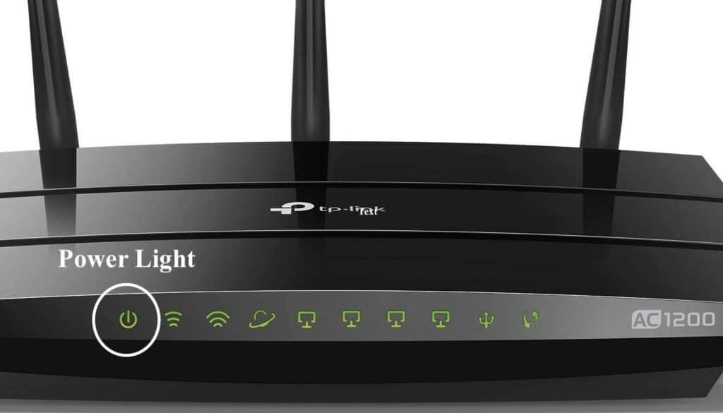 Power Lights on Router