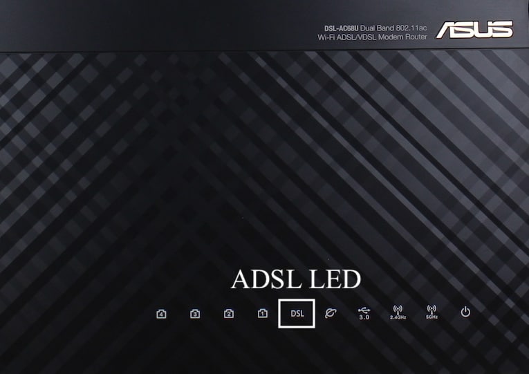 ADSL LED on Asus Router