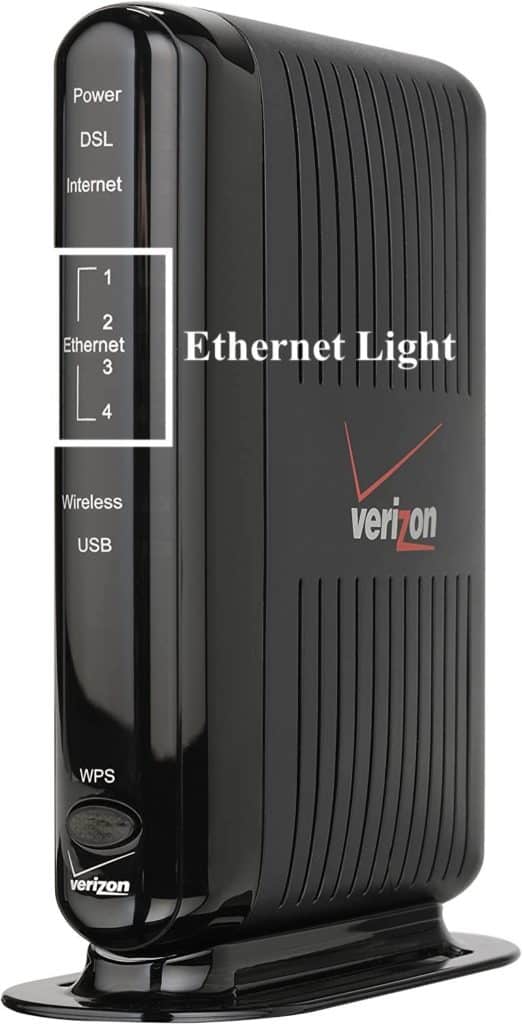 Ethernet Light on Actiontec Verizon