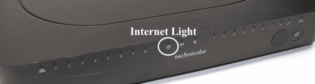 Internet Light on Comcast Business Modem or Router