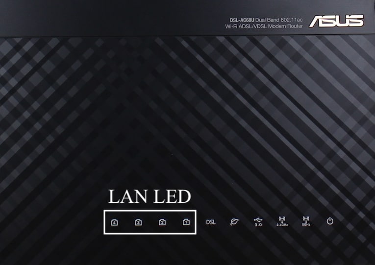 LAN LED on Asus Router