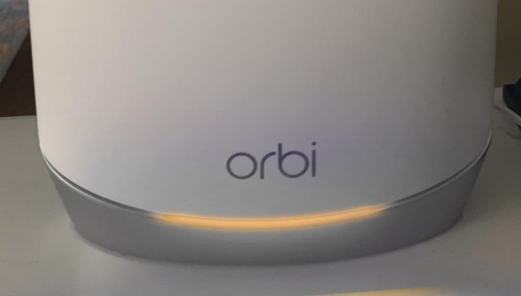Orbi Yellow Light