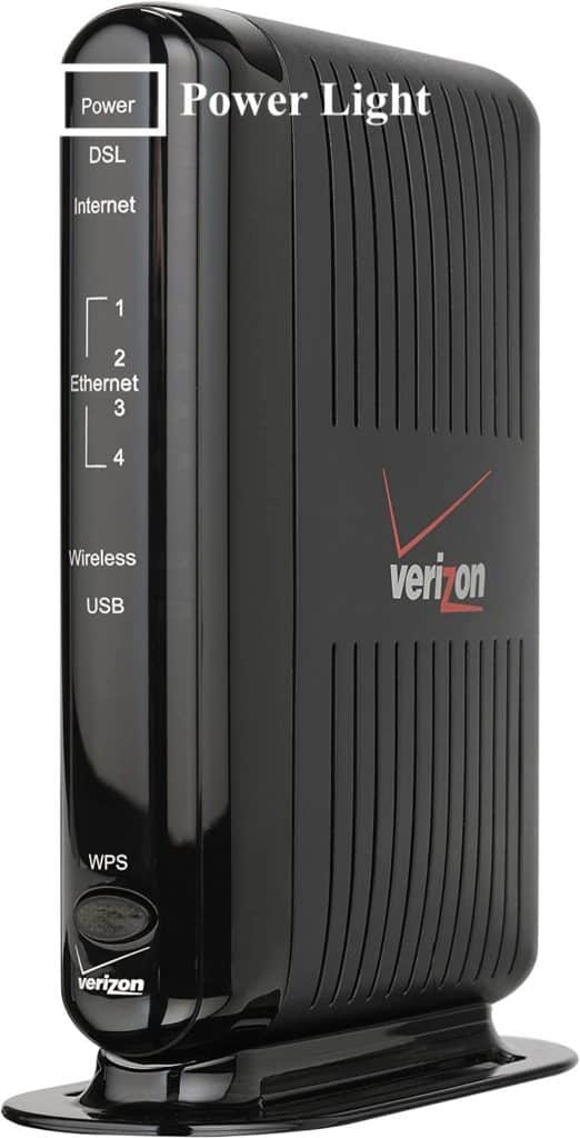 Power Light on Actiontec Verizon