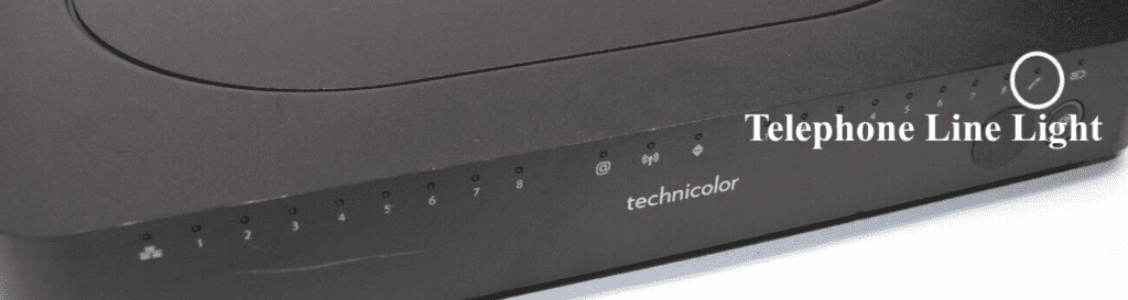Telephone Line Light on Comcast Business Modem or Router
