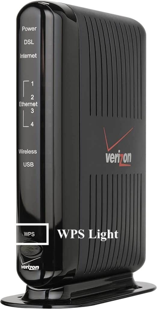 WPS Light on Actiontec Verizon