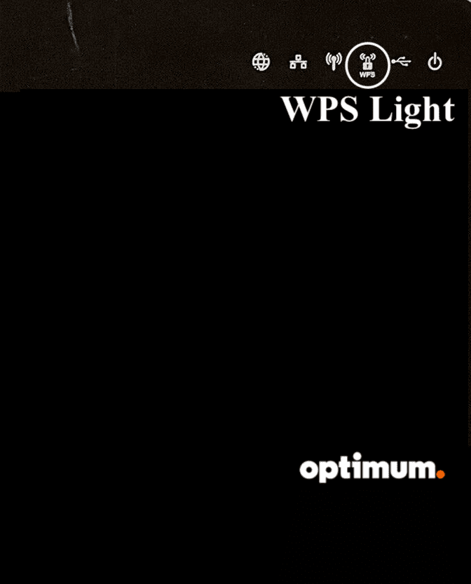 WPS Light on Optimum Router