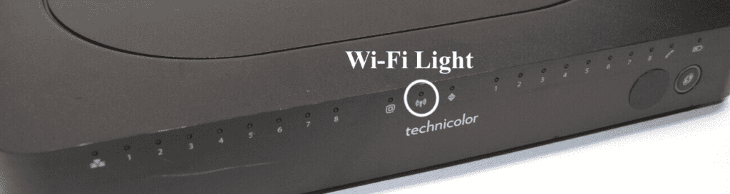 Wi-Fi Light on Comcast Business Modem or Router
