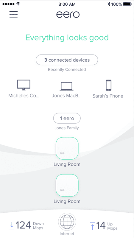 Check Your Network Status On Eero Home WiFi System App
