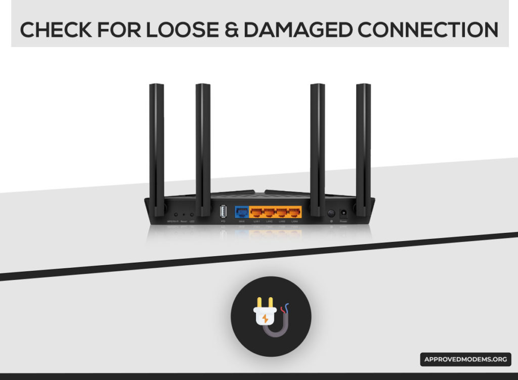 Check for Loose or Damaged Connections for TP-Link Router