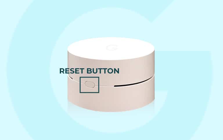 Reset Button on the Google Wifi