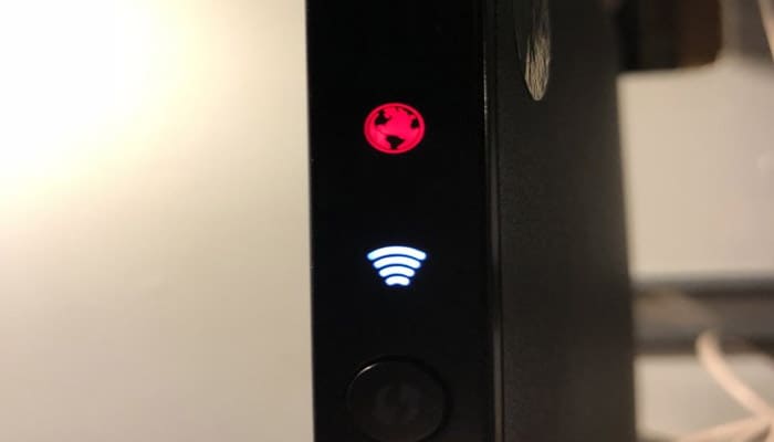 Red Globe on Verizon Router