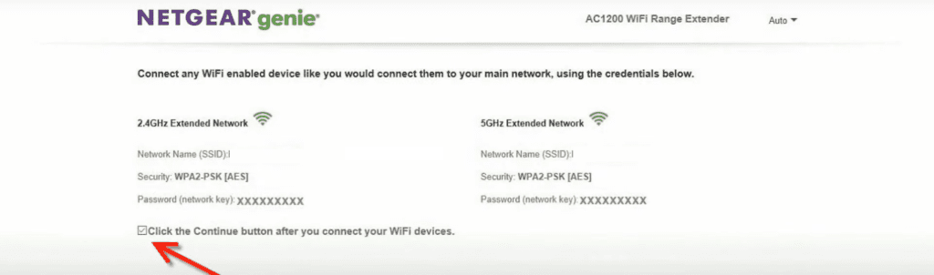 Connect any device to the extender network and start using extender