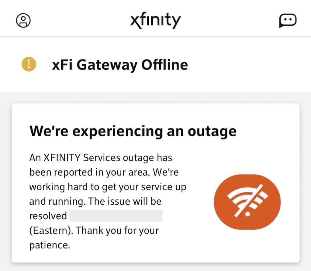 xFi Gateway Offline