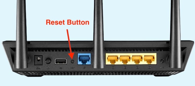 Reset ASUS Router With Reset Button