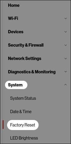 Go to System and hit Factory Reset option