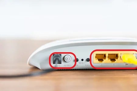 Disconnect all the chords, and cables connecting the router to Power Cycle