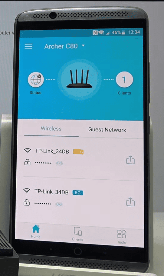 Locate your TP-Link extender in the app's device list