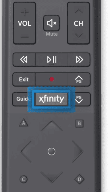 Press the Xfinity Button