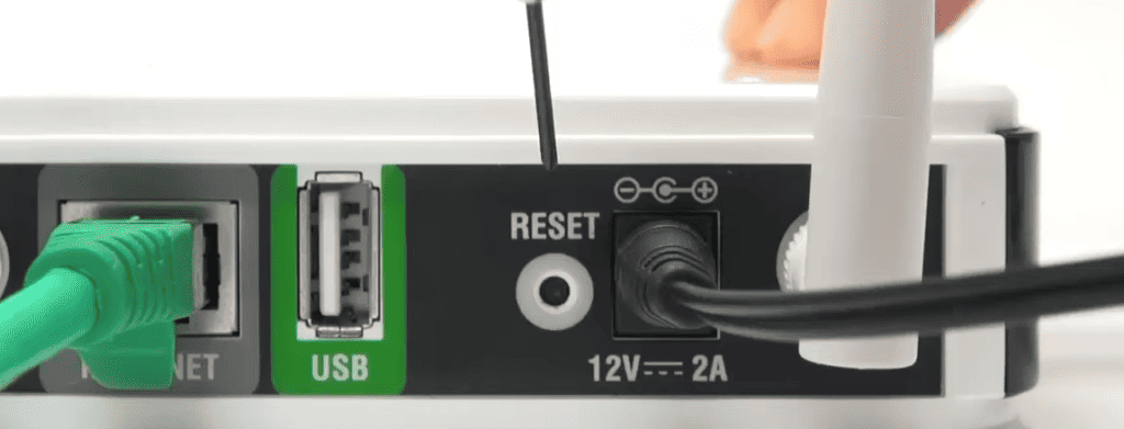 Reset Button on Router