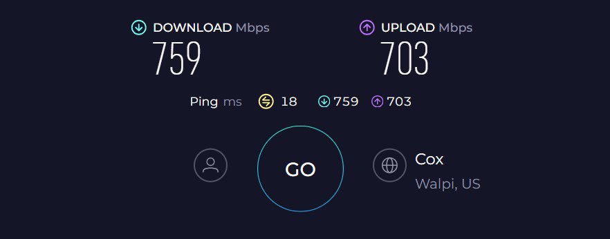 TP-Link BE9300 Speed Test